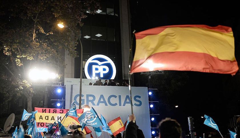 Mariano Rajoy's balcony speech in Madrid